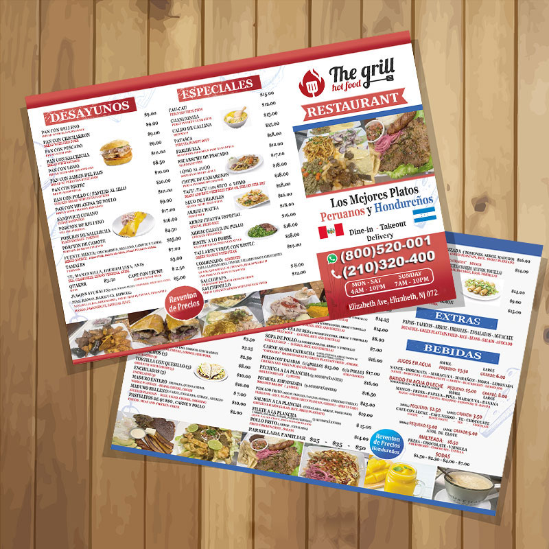 Restaurantes-menu-flyers-imprenta-USA