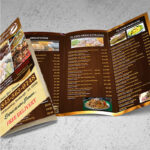 Impresión de menús flyers para restaurantes