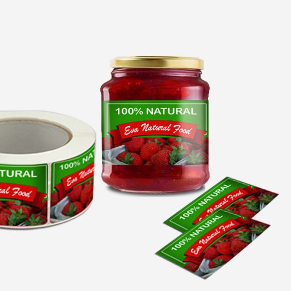 Etiquetas adhesivas personalizadas para envases - Impresas con tu logo