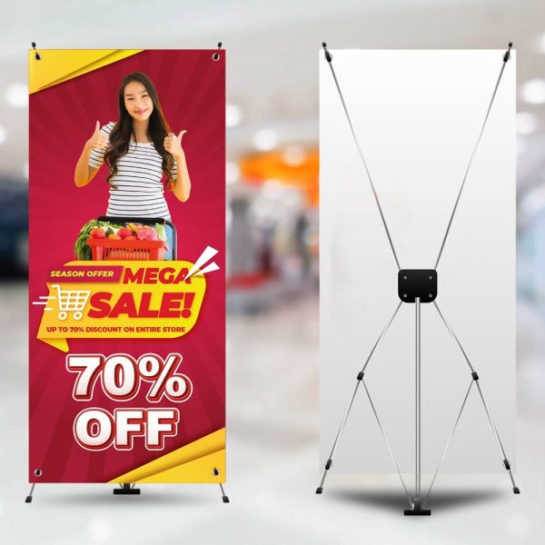 Lonas personalizados con soporte X