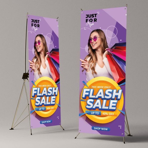 Soportes X para Lonas Impresión personalizada NJ USA