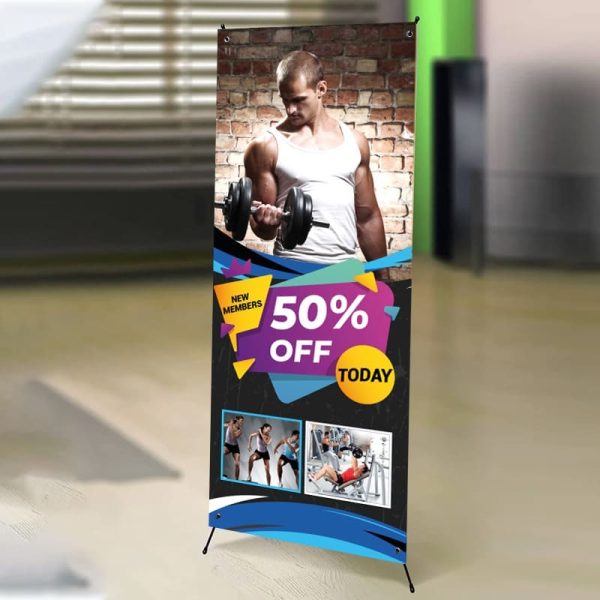 X-Banner Stands Custom Printing Design USA
