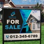 Letreros resistentes con marcos de metal Impenta USA