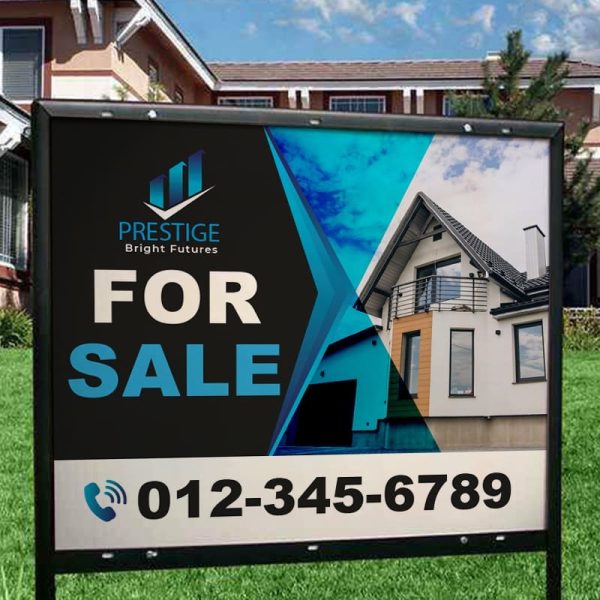 Letreros resistentes con marcos de metal Impenta USA