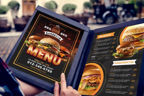 Imprenta NJ USA Menu cover restaurant impresión