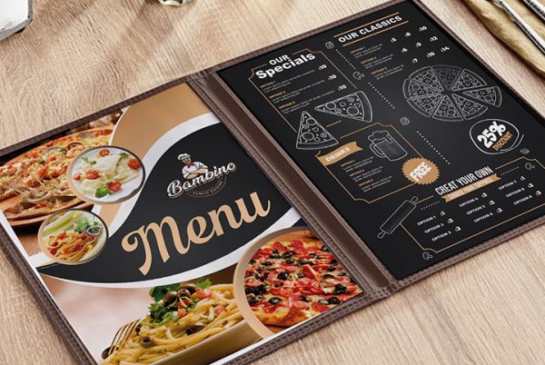 impresión de Menu restaurant NJ