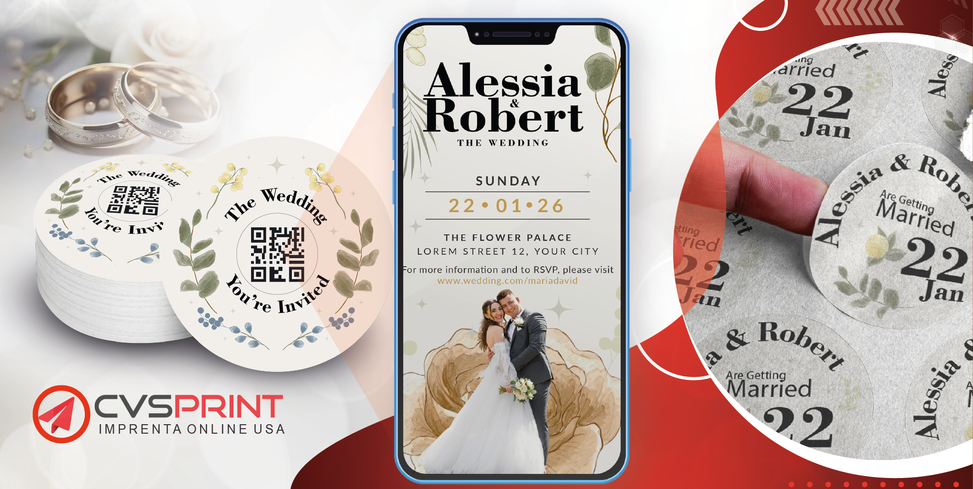 Papelería personalizada para eventos